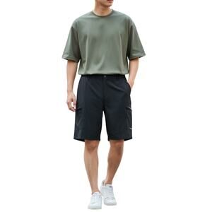 Men Black Quick Dry Lightweight Cargo Shorts Size 3XL - NWT